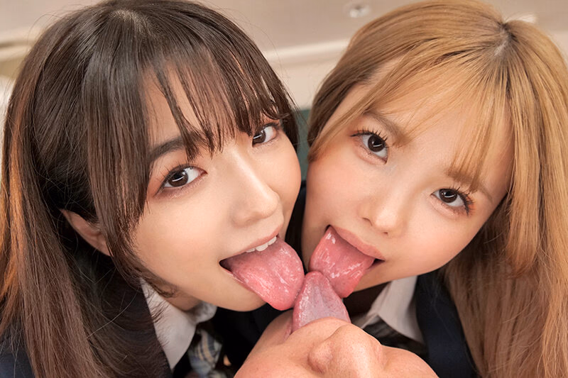 よだれをた～っぷり飲ませてくれる制服美少女のとろっとろベロちゅう唾液性交 松本いちか 倉本すみれ プレビュー画像 5