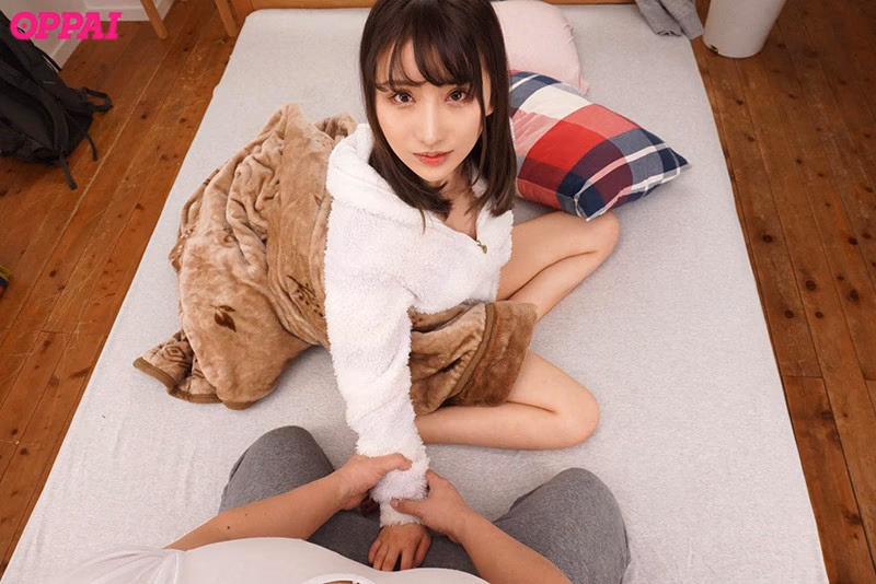 【VR】初VR！【スロー特化】沖縄出身で時間にルーズな彼女が スローな手コキ、スローなパイズリ、スローなセックスでじ～っくり何発も射精させてくれる濃密イチャラブ同棲スローライフ 楪カレン プレビュー画像 9