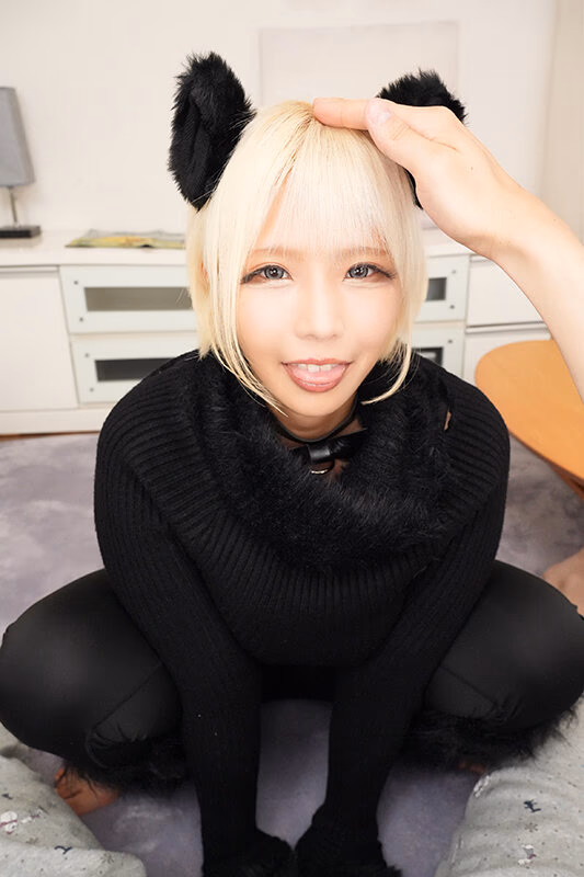 【VR】爆乳の黒猫ちゃんにペロペロされて。大きなおっぱいを揺らし甘えてくる最高の生活。 乙アリス プレビュー画像 16
