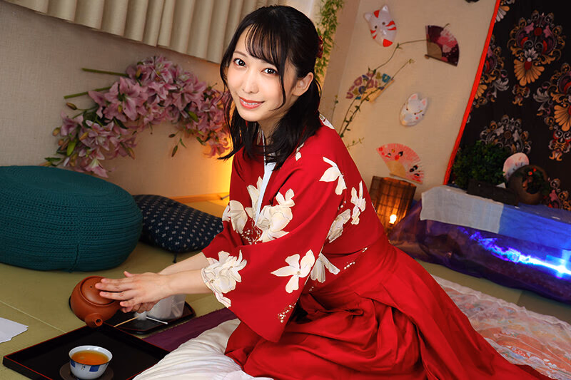 【VR】スカートの中でこっそり生挿入をしてイキまくる！！魅惑的な快楽を提供する大正浪漫リフレ嬢 弥生みづき プレビュー画像 2