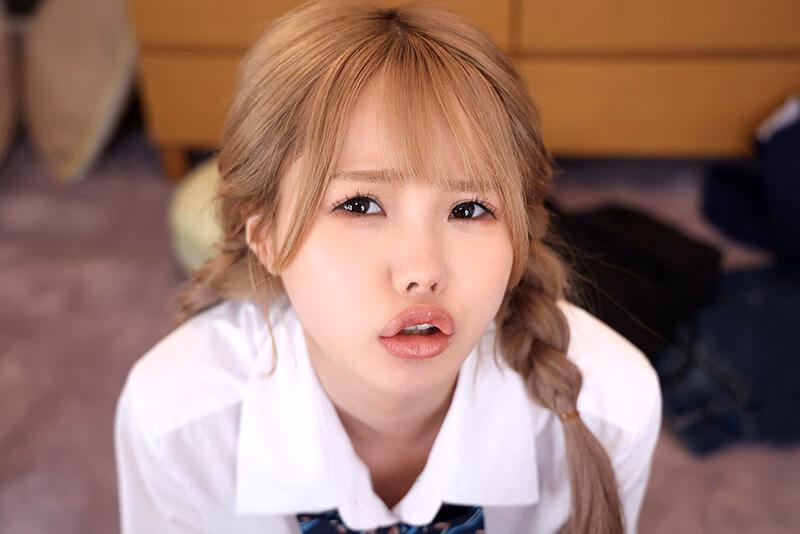 【VR】夕日を背に軽蔑の眼差しで文句を言いながら嫌々エッチをしてくれる金髪ギャルの幼馴染 松本いちか プレビュー画像 7